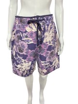 Isabel Marant Men&#39;s Helani Floral Printed Motif Quilted Cotton Bermuda Shorts M - £104.78 GBP