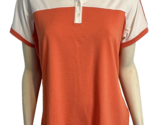 Nike Golf Women's Tour Performance Dri-Fit Polo Shirt Orange/White XL - $18.99