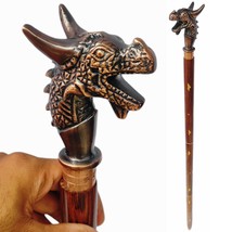  wooden walking stick, -Style Head Walking Stick, Wooden Handle cane,Vin... - $50.64 CAD