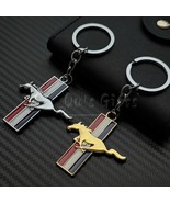 Mustang Logo Silver Metal Keychain Key Chain Ring choice of 2 - €8,52 EUR  Mustang Logo Silver Metal Keychain Key Chain Ring choice of 2 - €8,52 EUR
