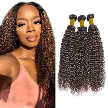 Fb30 Bundles Highlight Kinky Curly Human Hair Bundles Two Tone Black Mixed With  - $49.99