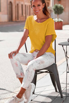 Ginger Solid Loose Knit Short Dolman Sleeve Sweater - $245.88 MXN