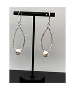 Vintage Milor 925 Sterling Silver Pearl Dangle Earrings - $37.62