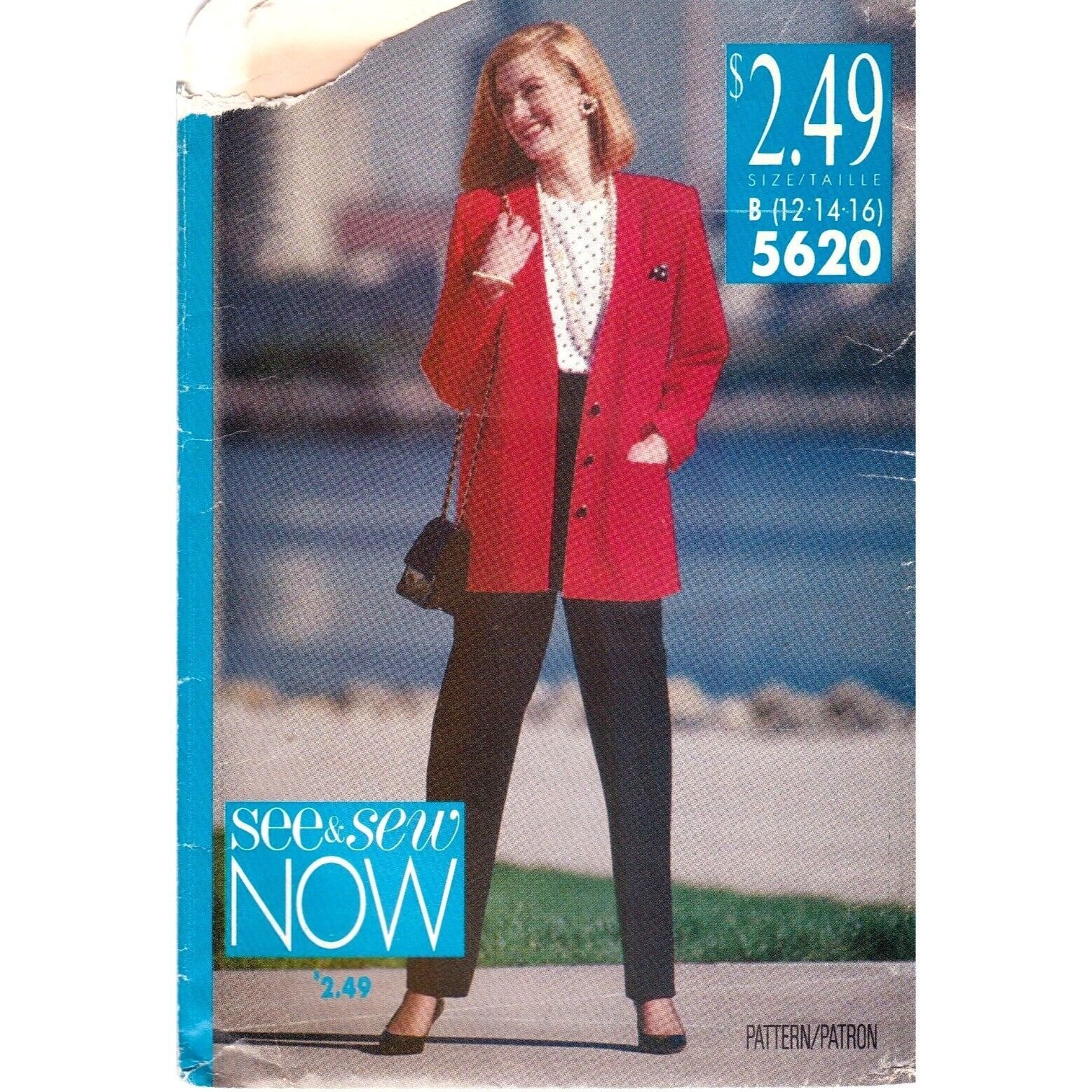 UNCUT Vintage Sewing PATTERN See and Sew 5620, Butterick 1991 Misses Very Easy - $14.52