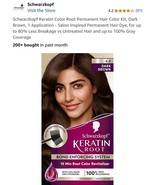Schwarzkopf Keratin Root Color Revitalizer Permanent 4.0 Dark Brown - $21.66 CAD