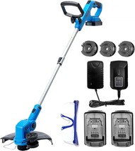 Weed Wacker Battery Powered, 20V Cordless String Trimmer &amp; Edger, 12 Inch Weed - £82.21 GBP