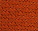 Cotton Fall Leaves Leaf Adel in Autumn Orange Fabric Print by the Yard D... - $12.95