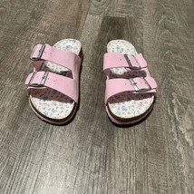 Lily and Dan pink footbed sandals, Size 9/10 - £11.70 GBP