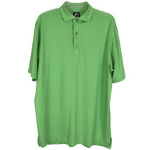  FJ Mens Shirt Size L Large Green Stretch Polo Short Sleeve Collared Cas... - £16.34 GBP