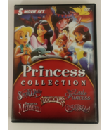 Princess Collection: 5 Movie Set (DVD, 2010) Snow White Mermaid Cinderella - $4.94