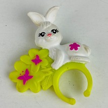 Mattel 2008 Collectible Polly Pocket Bunny Rabbit Butterfiles Toy Ring M... - £12.19 GBP