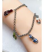 HAN Sterling Silver 925 Enamel Bracelet, Sandal Flip Flop Charm,7.5" Inches - $84.53