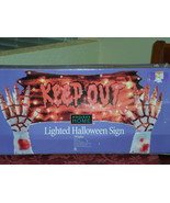 Halloween Lighted Keep Out Sign   - €17,24 EUR