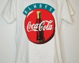 Vintage Always Coca Cola 90s Single Stitch T-Shirt Large White Coke Dead... - $84.99