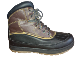 OZARK TRAIL Men&#39;s Prairie Duck Boot Brown Black Waterproof Size 8.5 Great Shape - £19.53 GBP