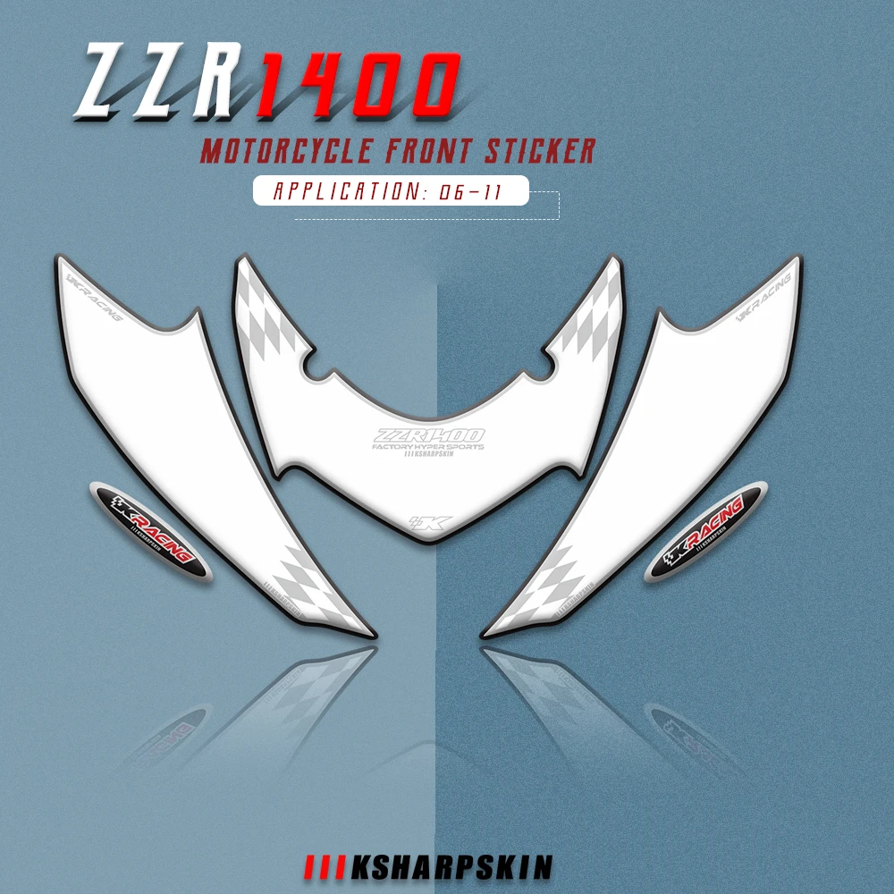 3D Gel Sticker Motorcycle Front Fairing Head Decorative Decal Number d Protector - £276.68 GBP