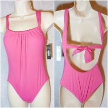 DKNY Size 6 One-Piece Shirred Maillot Swimsuit - £21.01 GBP