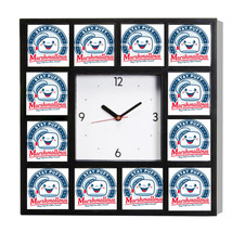 Stay Puft Marshmallow Man Ghostbusters 1984 Movie Clock with 12 pictures - £25.31 GBP