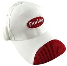 Florida State Red and White Embroidered Mesh Cap Hat Beach Baseball Size... - £9.49 GBP