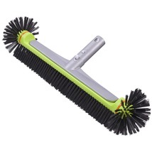 Heavy Duty Round Pool Brush For Wall &amp; Tile With Reinforced Aluminium Ba... - £39.48 GBP