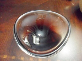 Freeform THREE SIDES glass bowl by Sven Palmqvist for Orrefors ORIGINAL - $5,481.69 MXN
