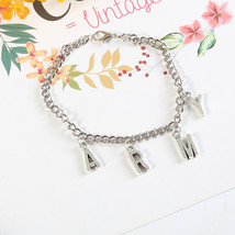 Korean BTS-122 letter ARMY bracelet men and women fashion punk bracelets banquet - £11.68 GBP