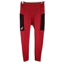 Saucon Valley Red Yoga Pants Womens Medium Tights Asics  - $21.78