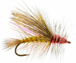 2021 ///stimulator/Yellow, fishing flies- Sold per 6, Sz 14, Excellent p... - £5.75 GBP