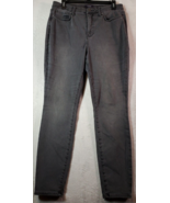 NYDJ Jeans Womens Size 10 Black Denim Cotton Flat Front Straight Leg Med... - $31.68 CAD