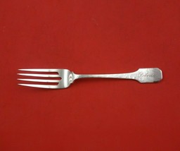 Norman Hammered by Shreve Sterling Silver Dessert Fork Engraved &quot;Roberta&quot; 6 1/4&quot; - £71.03 GBP