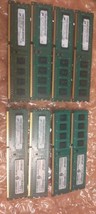 Lot of 8 Micron/Crucial 2GB PC3-10600U DDR3 Desktop Memory Moduals 1333MHz - £28.70 GBP