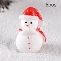 5pcs Christmas Decoration Accessories Micro Landscape Christmas Gift Resin Small - £0.78 GBP