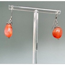 925 STERLING SILVER AGATE EARRINGS SKY - $33.46 925 STERLING SILVER AGATE EARRINGS SKY - $33.46