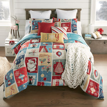 Donna Sharp Queen Comforter Set, (Retro Christmas) - £64.33 GBP