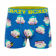 Crazy Boxers South Park Cartman Beefcake Men&#39;s Boxer Briefs Blue - £15.97 GBP