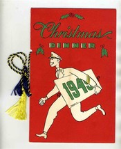 1949 United States Naval Academy Christmas Dinner Menu Admiral Holloway - $64.28