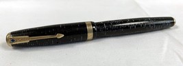 Vintage PARKER Vacumatic Double Jewel Blue Diamond Clip Fountain Pen - £179.31 GBP