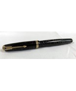 Vintage PARKER Vacumatic Double Jewel Blue Diamond Clip Fountain Pen - £181.97 GBP