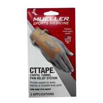 3 pack Mueller CT Tape Carpal Tunnel Pain Relief System 3 applications p... - £23.79 GBP