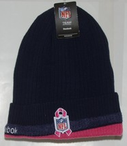 Reebok Team Apparel NLF Licensed Los Angeles Chargers Breast Cancer Knit Cap image 2