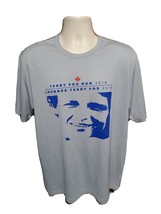 2018 Terry Fox Run Courage Celebrating 25 Years in NYC Adult Gray XL Jersey - £13.91 GBP