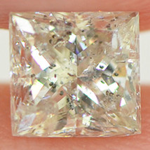 Princess Shaped Diamond 0.80 Carat H Color I1 Loose Natural Enhanced Certified - £427.57 GBP