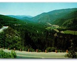 View From Lookout Pass Missoula Montana MT Chrome Postcard Z3 - $2.92