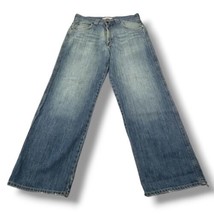 Mavi Jeans Size 33 W33&quot;L32&quot; Men&#39;s Straight Leg Jeans Blue Denim Pants Distressed - £26.86 GBP