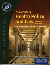 Essentials of Health Policy and Law by Joel Teitelbaum and Sara Wilensky - £19.73 GBP