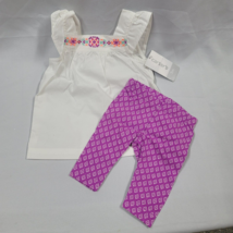 Carters Boho Shirt Top Leggings Spring Summer Set Outfit Bundle Clothes ... - $13.86