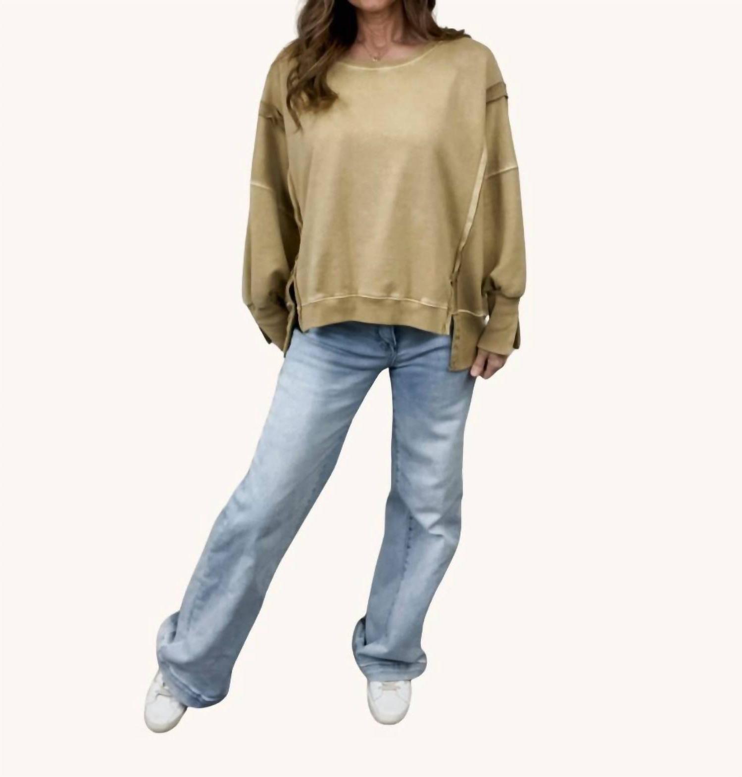 Urban Daizy Lazy Daze Sweatshirt Misted Yellow - $48.00