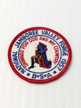 Vintage Unused 1957 Boy Scout National Jamboree Valley Forge BSA 3&quot; Pocket Patch - £11.86 GBP