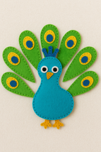 Create your own colorful felt peacock toy with this step-by-step tutoria... - $5.80