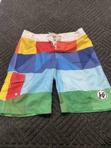American Eagle Men&#39;s Colorblock Board Shorts size Medium Pocket - £7.50 GBP